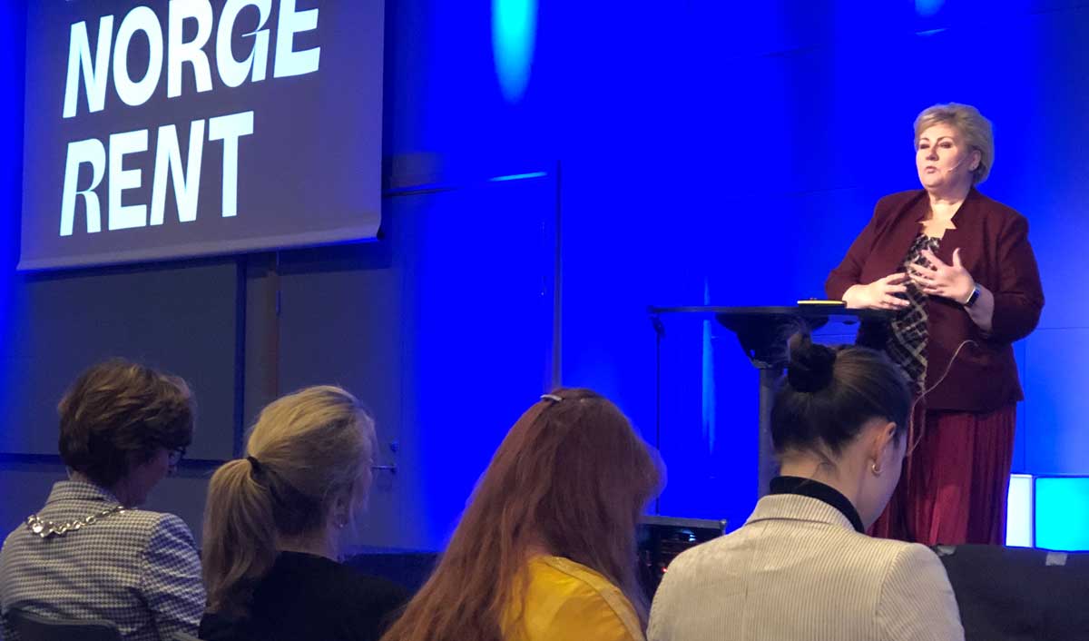 Erna Solberg åpner Hold Norge Rent konferansen